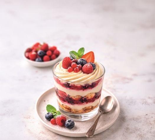 Red Berry Tiramisu Parfait