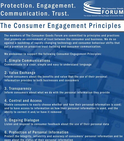 The Consumer Engagement Principles