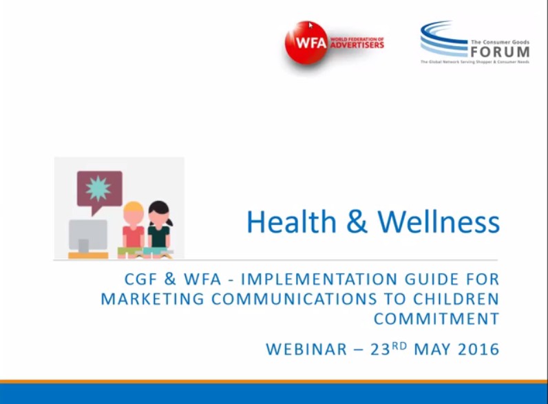 Webinar Recording: Health & Wellness: Implementation Guide for Marketing Communications to Children