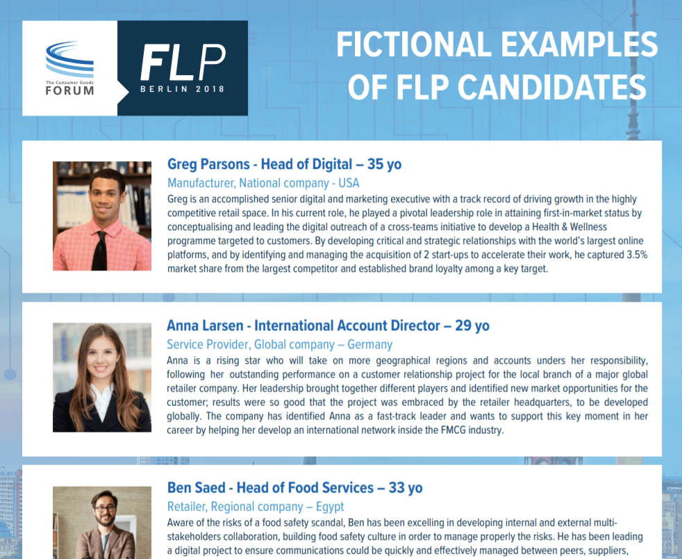 Fictional examples of FLP candidates