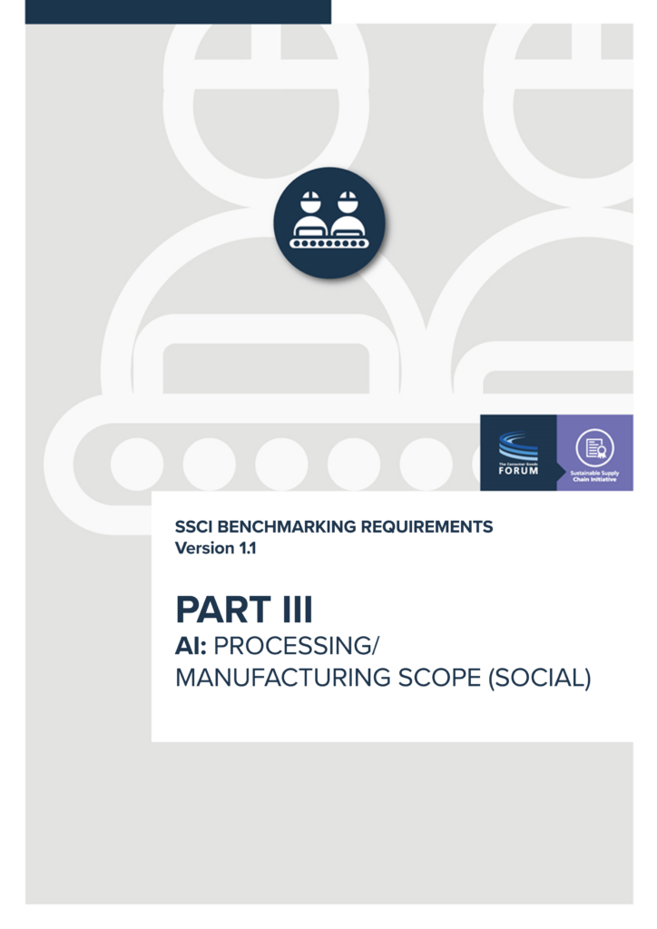 SSCI Part III — Social Criteria v1.0 | Scope AI: Manufacturing & Processing