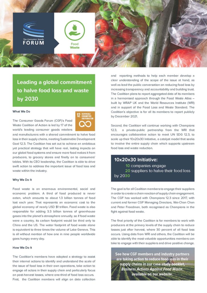 Food Waste Coalition One-Pager