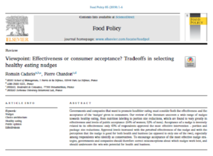 Viewpoint: Effectiveness or Consumer Acceptance? Trade-offs in Selecting Healthy Eating Nudges