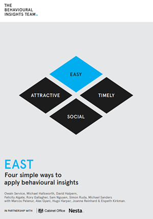 EAST: Four Simple Ways to Apply Behavioural Insights