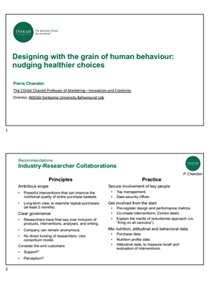 Designing With the Grain of Human Behaviour: Nudging Healthier Choices – INSEAD