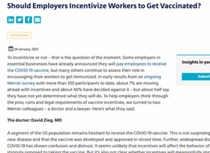 Should Employers Incentivize Workers to Get Vaccinated?