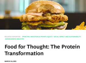 Food for Thought: The Protein Transformation