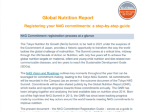 Global Nutrition Report Registering your N4G commitments: A Step-by-Step Guide