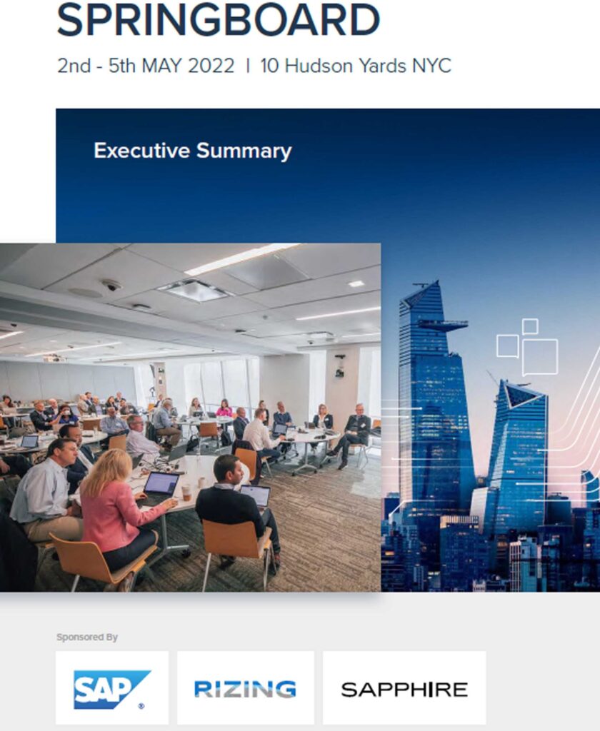 End-to-End SummerComes SpringBoard NYC 2022 – Executive Summary