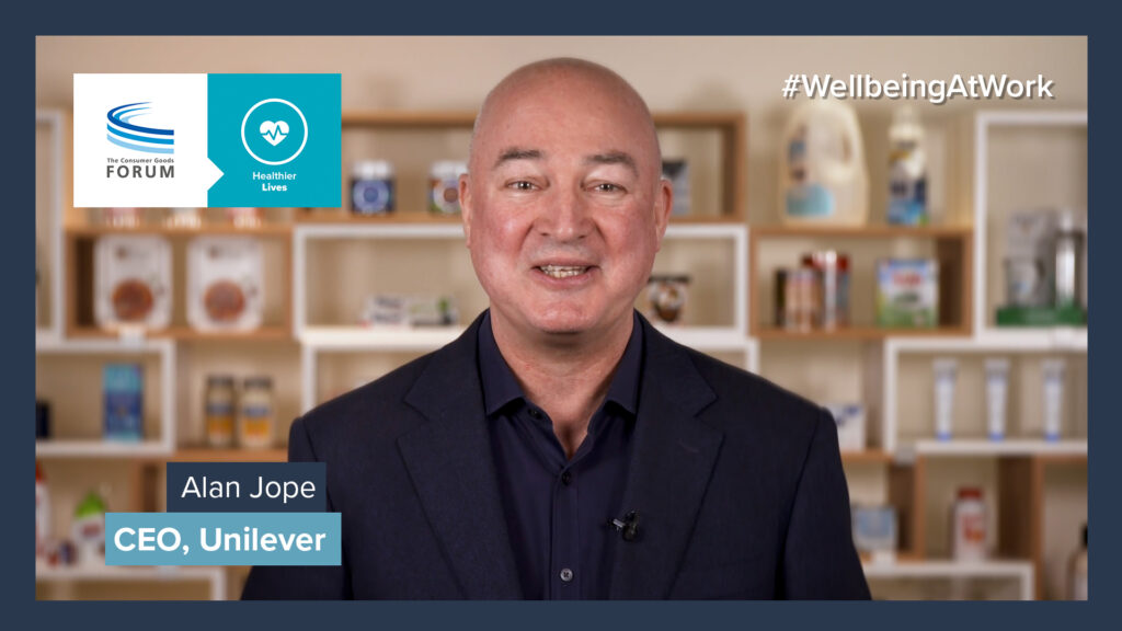 A Message on #WellbeingAtWork from Alan Jope, CEO Unilever