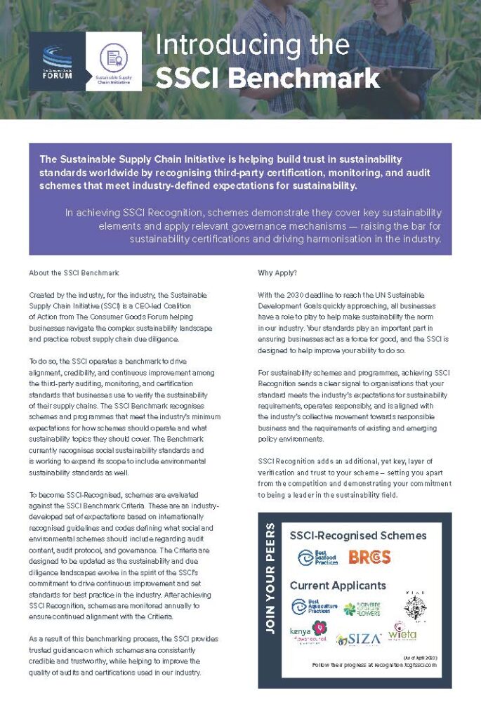 SSCI Benchmark One-Pager