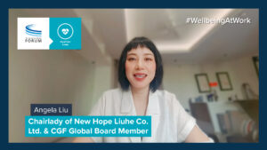 A Message on #WellbeingAtWork from Angela Liu, Chairlady of New Hope Liuhe Co., Ltd