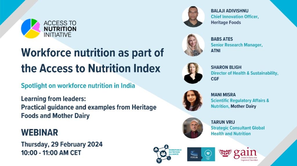 Workforce Nutrition as part of the Access to Nutrition Index: Spotlight on India