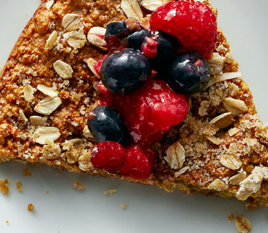 Quaker Oats Flatbread with Berry Topping