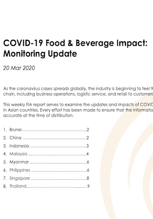 COVID-19 Food & Beverage Impact: Monitoring Update, 20 Mar 2020