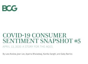BCG: COVID-19 Consumer Sentiment Snapshot #5