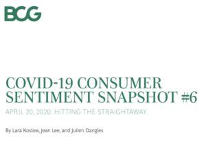 BCG: COVID-19 Consumer Sentiment Snapshot #6