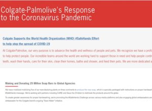 Colgate-Palmolive: “Optimism in Action” By Caring For Employees and Prioritizing the Production of Products to Help Keep People Healthy