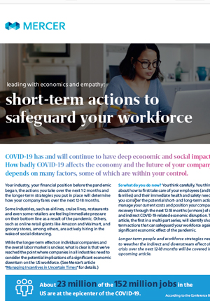 Leading with Economics and Empathy: Short-term Actions to Safeguard Your Workforce