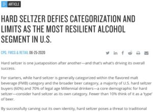 Hard Seltzer Defies Categorization And Limits As The Most Resilient Alcohol Segment In U.S.