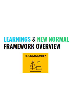 Learnings & New Normal Framework Overview: Consumers – Community