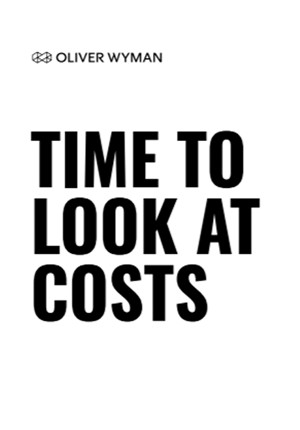 Time To Look At Costs
