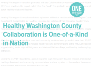 [CHL US] Healthy Washington County Collaboration is One-of-a-Kind in Nation