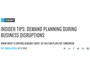 Insider Tips: Demand Planning During Business Disruptions