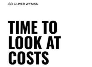 Time To Look At Costs